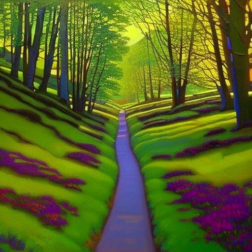 "perfect realistic pathway, mixed cinematic love, radiant oi...