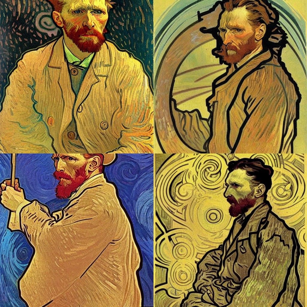 Van Gogh by Alphonse Mucha