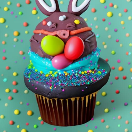 easter egg M&M sprinkles AI Generated Artwork NightCafe Creator