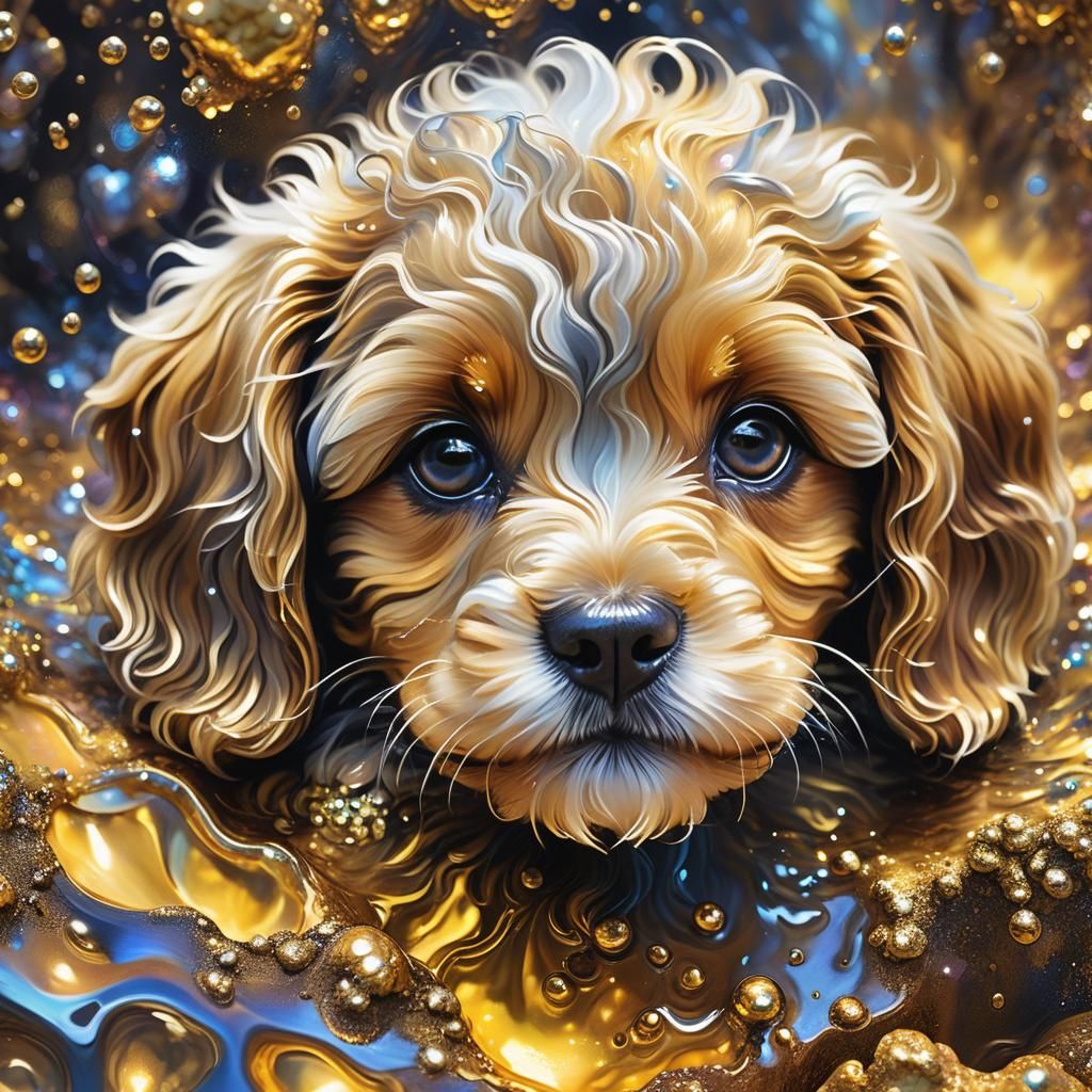 Molten Gold Cavapoodle