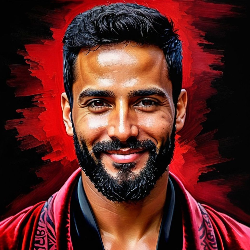 Tariq, a handsome bearded Arab