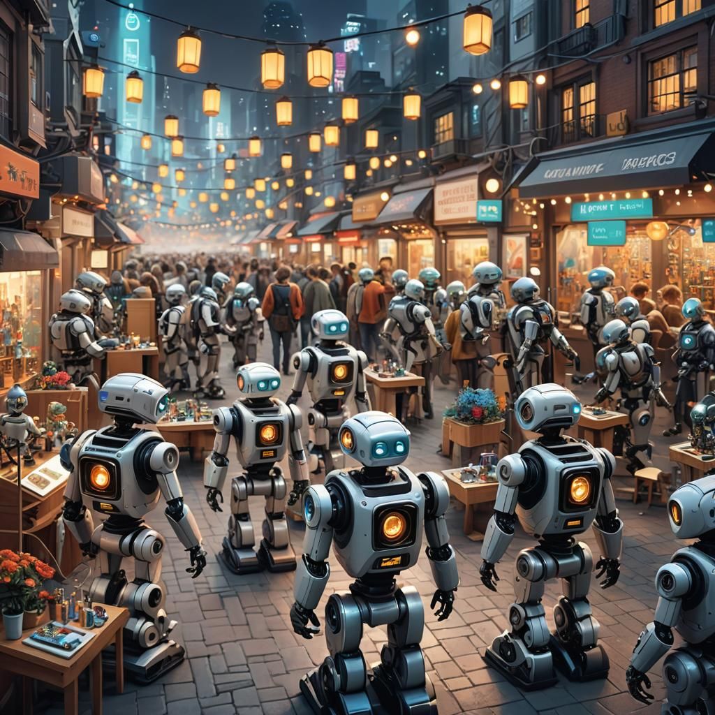 Neon Nexus: The Art of Robotic Innovation