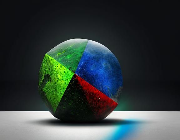 Stone consciousness ... Impossible Sharp Designed Red and Gr...