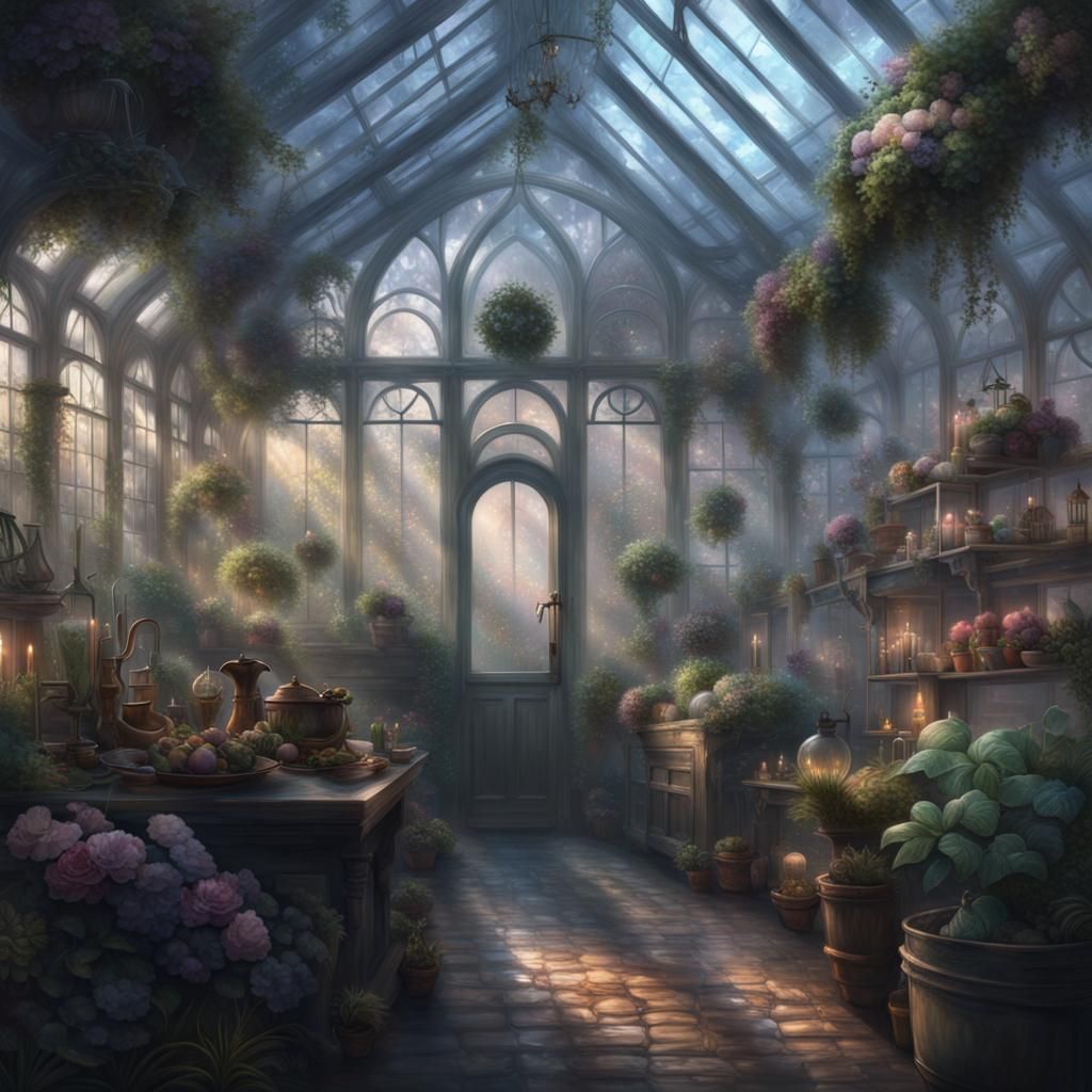 Greenhouse - AI Generated Artwork - NightCafe Creator