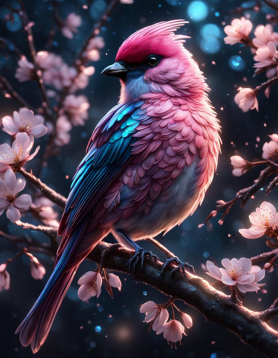 Nighttime in the Spring Trees  by @Autumn Dryad