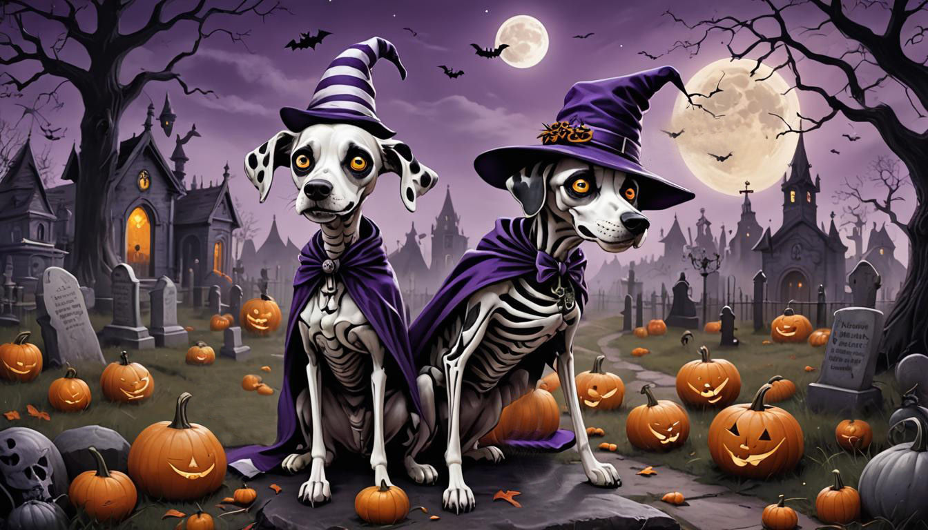 Dog Skeletons overlooking the Graveyard shift