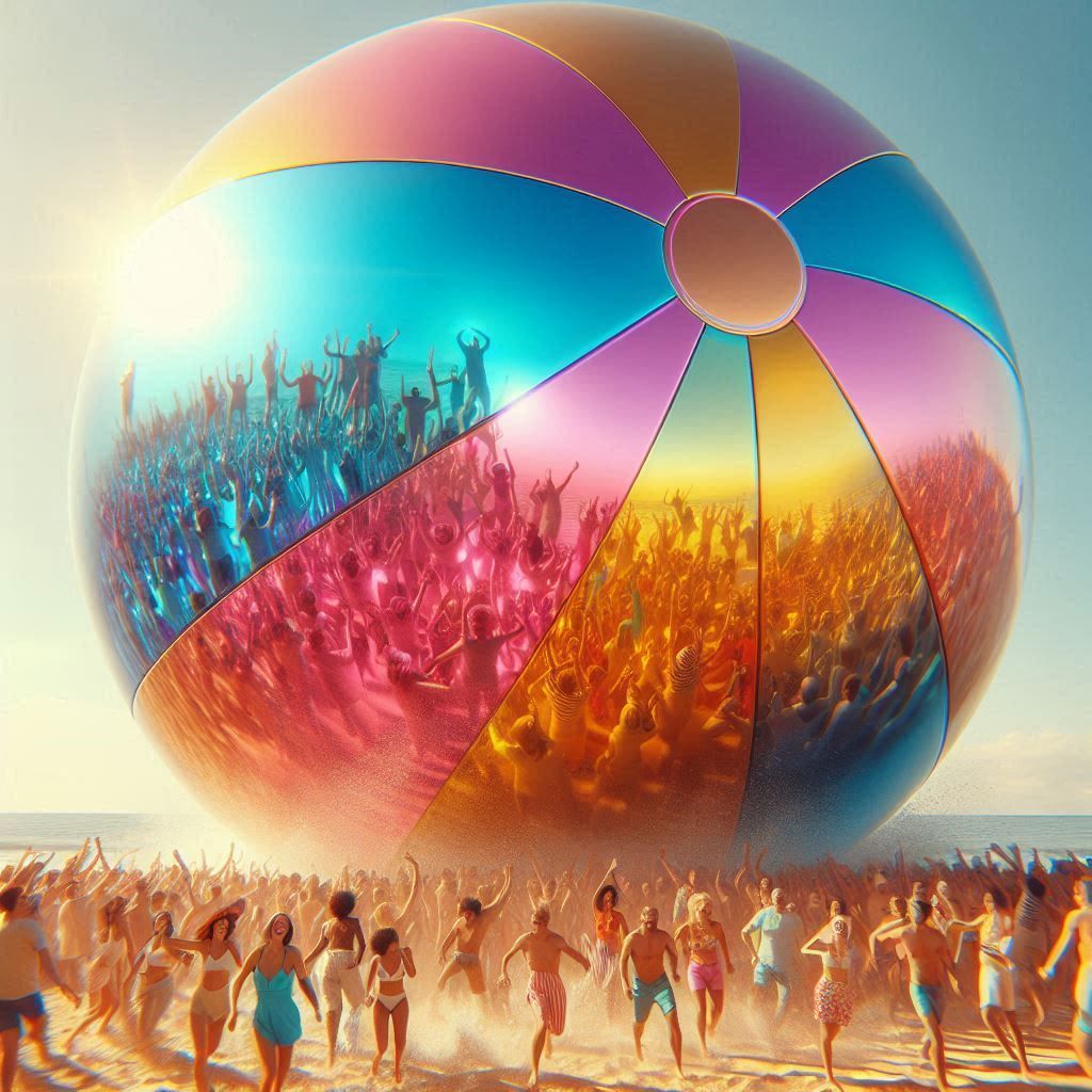 Shiny beach ball