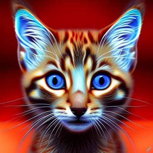 Luminescent kitten