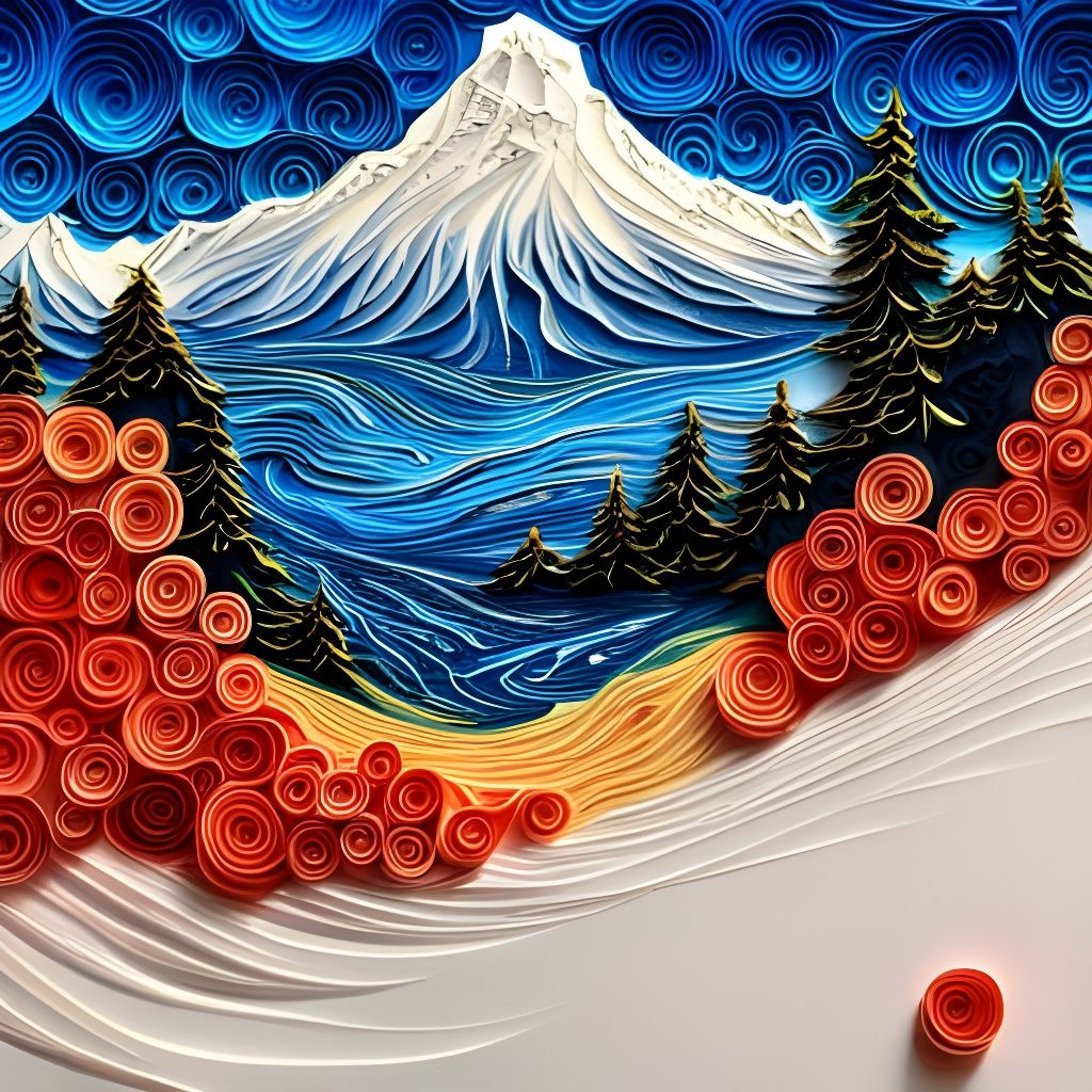 Japanese Papercut AI Generated Artwork NightCafe Creator