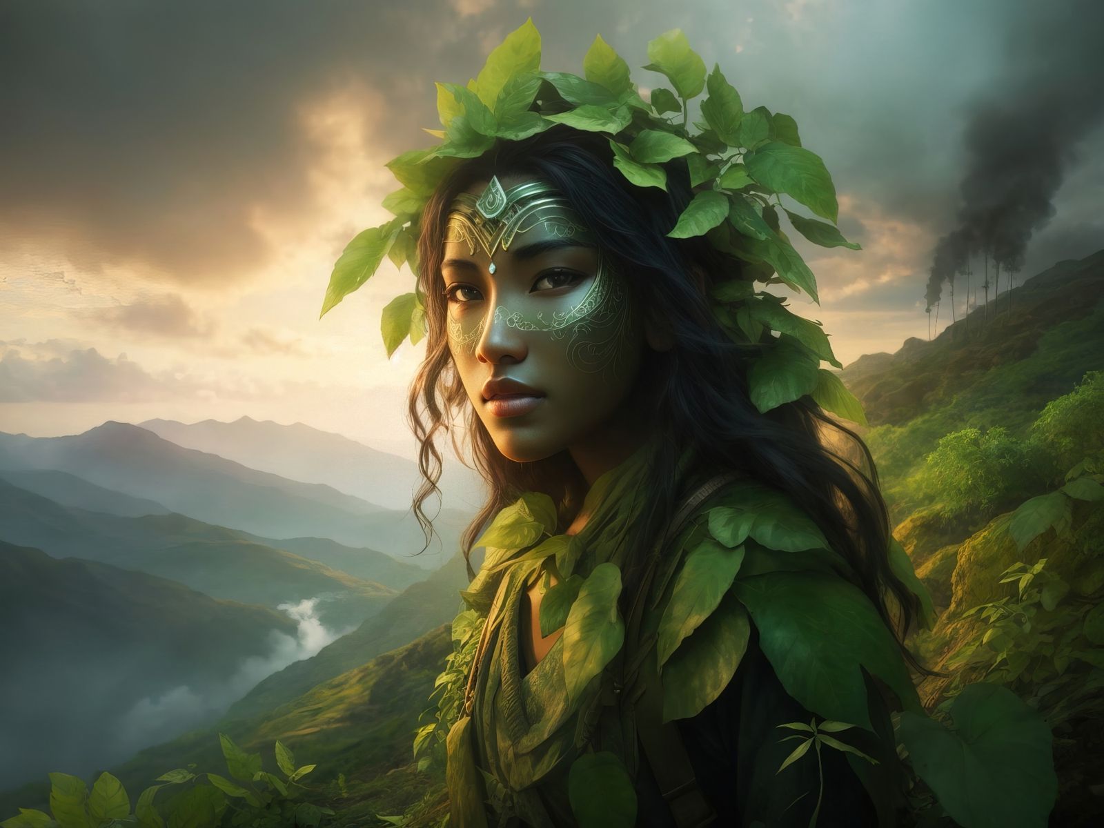 Un monde vert enchanté