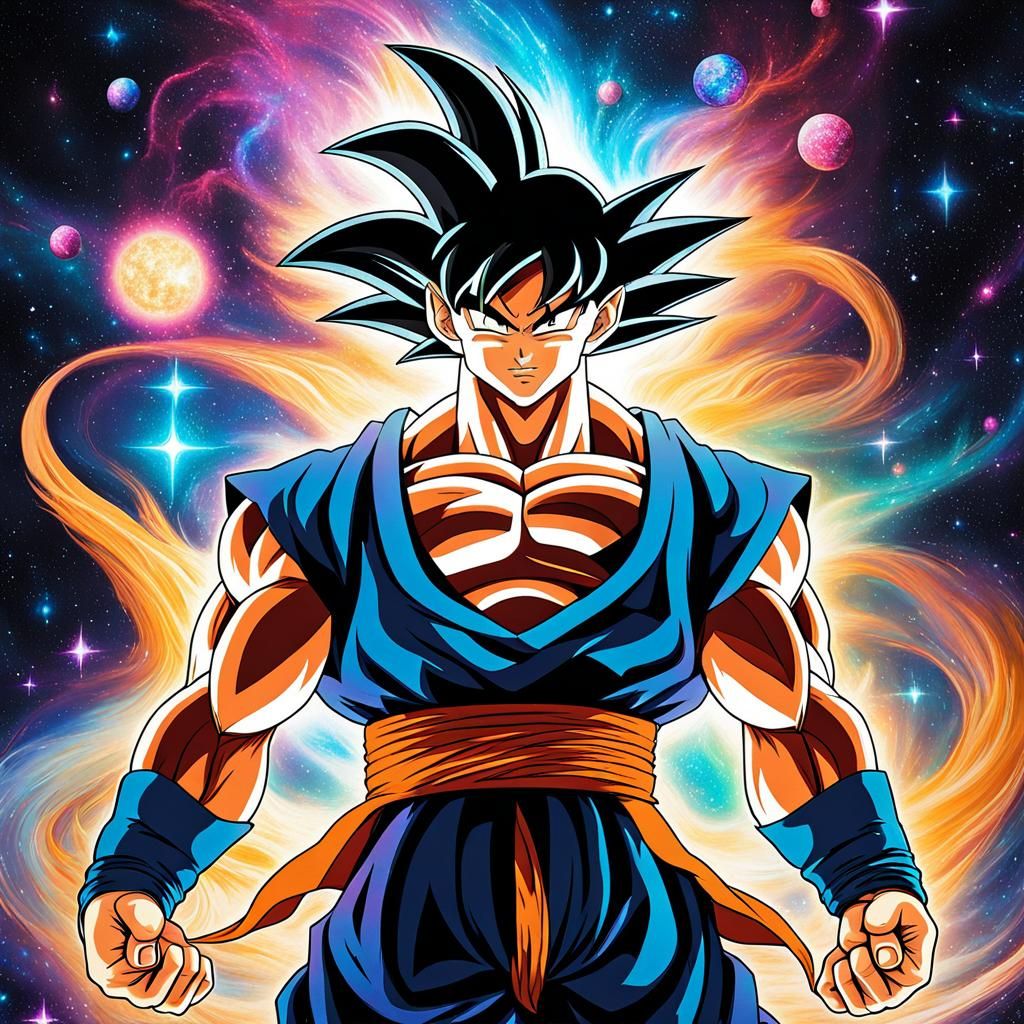 Galaxy Goku - AI Generated Artwork - NightCafe Creator