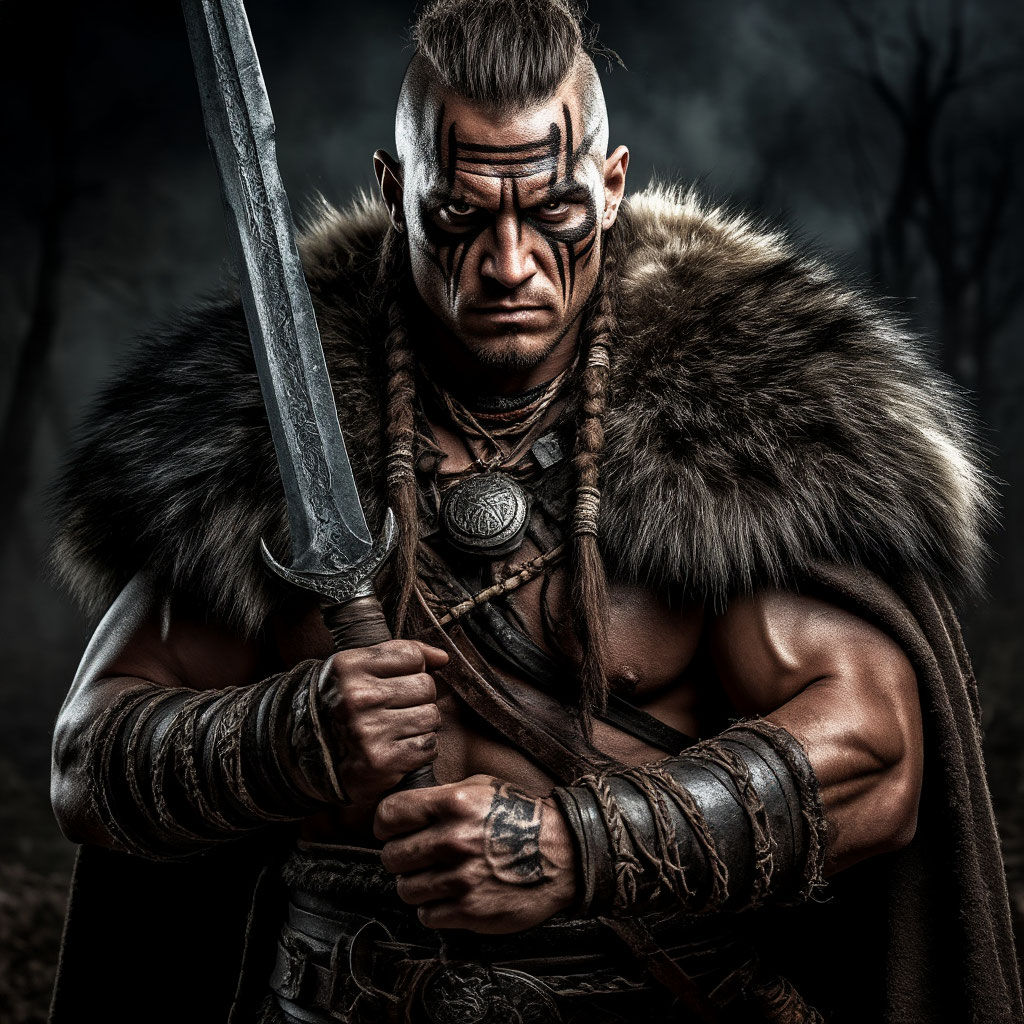 Ancient Slavic warrior