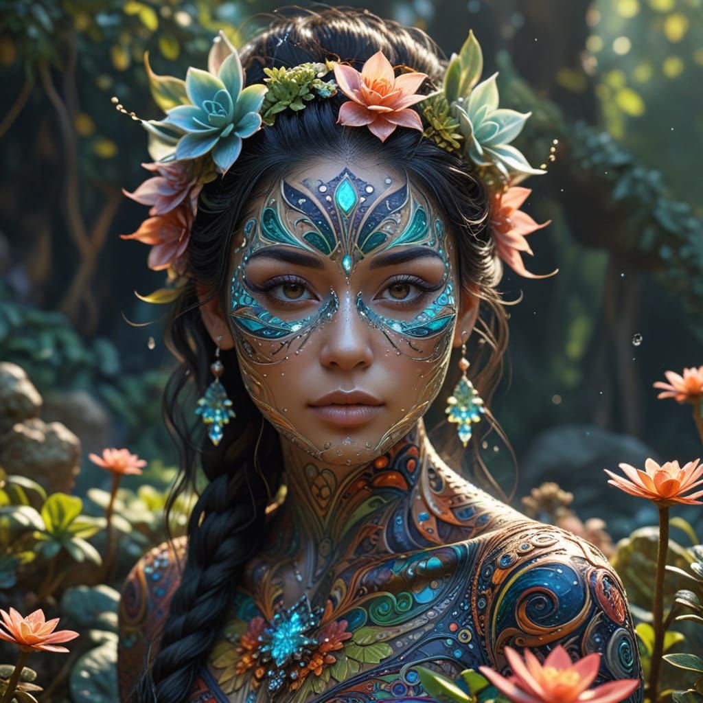 Woodland Goddess in Springtime Splendor