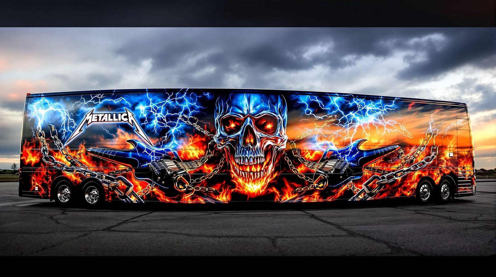 METALLICA band bus  by @Zombirb