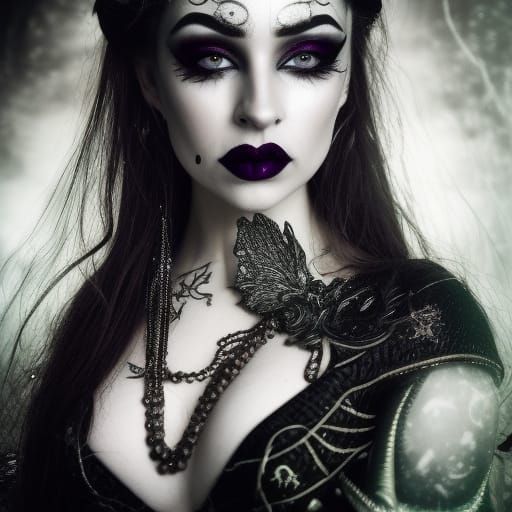 goth woman - AI Generated Artwork - NightCafe Creator