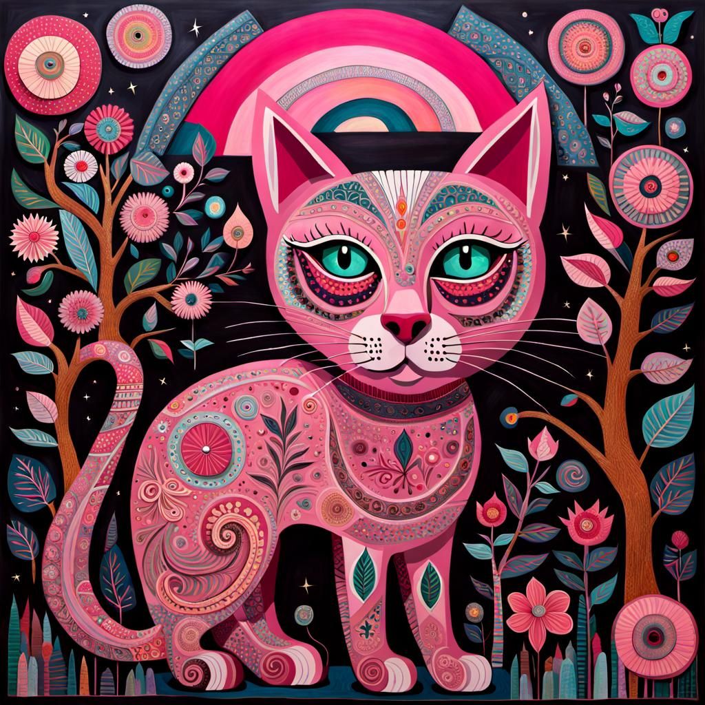 artwork in the style of Howard Finster, Ingrid Baars, Andrew...