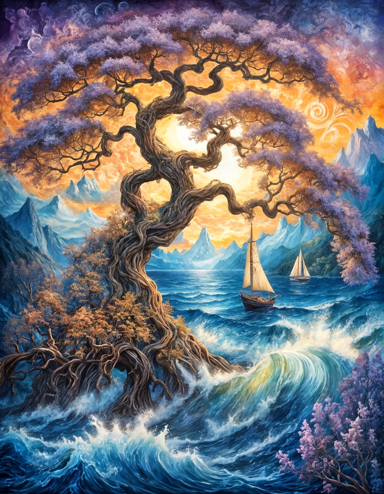 Stay strong against the tides  by @Tiny Pearl Cat