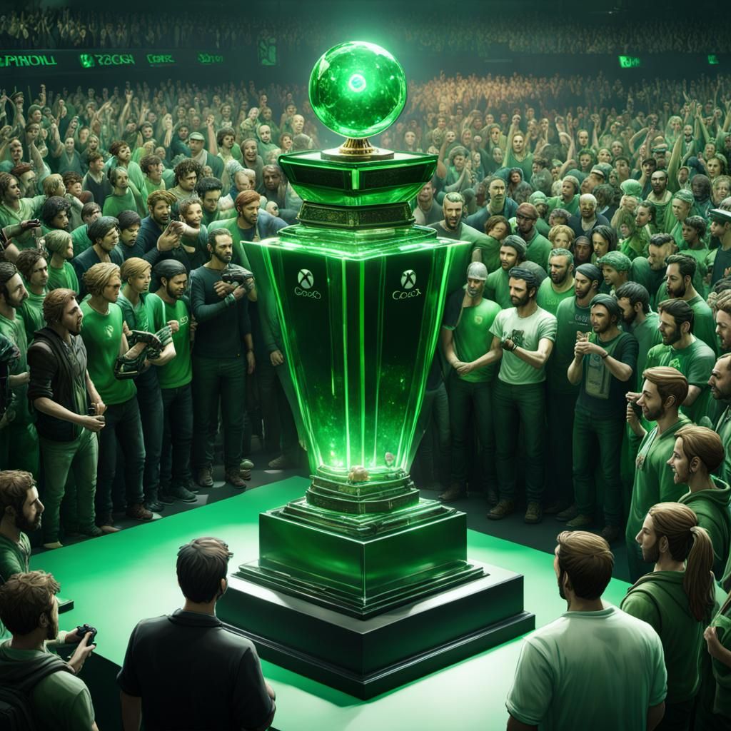 XBox Trophy for the best XBox Gamer of 2023 AI Generated Artwork NightCafe Creator