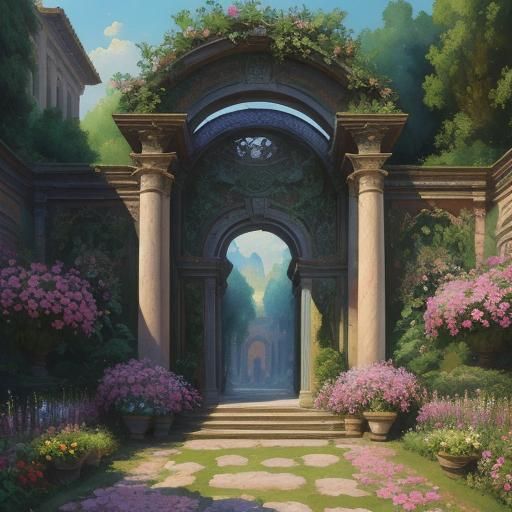 Grand entrance to a Roman marke