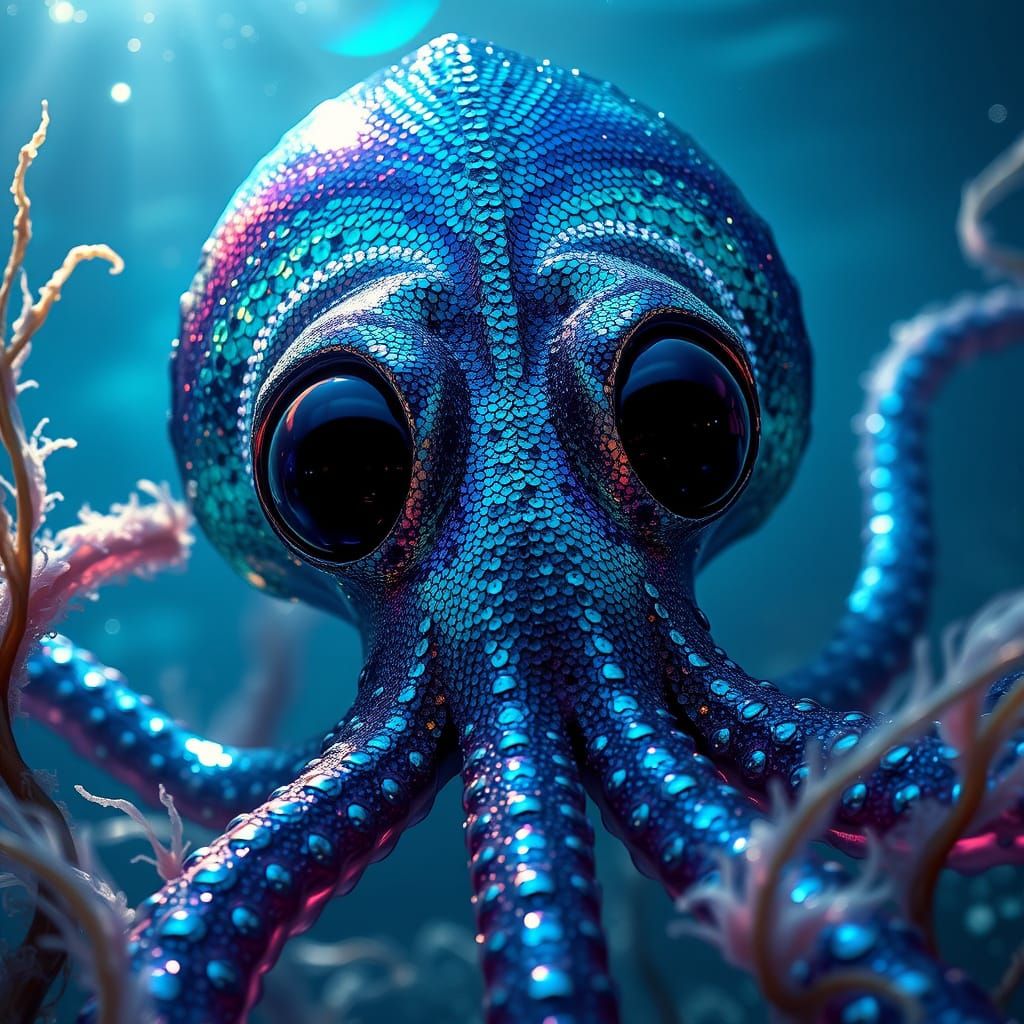 Sequined Sea Squid  by @Filling The Empty