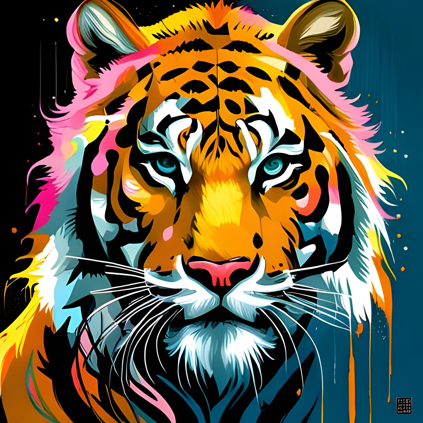 Tiger Beauty #4, Masterplayer - AI Generated Artwork - NightCafe Creator