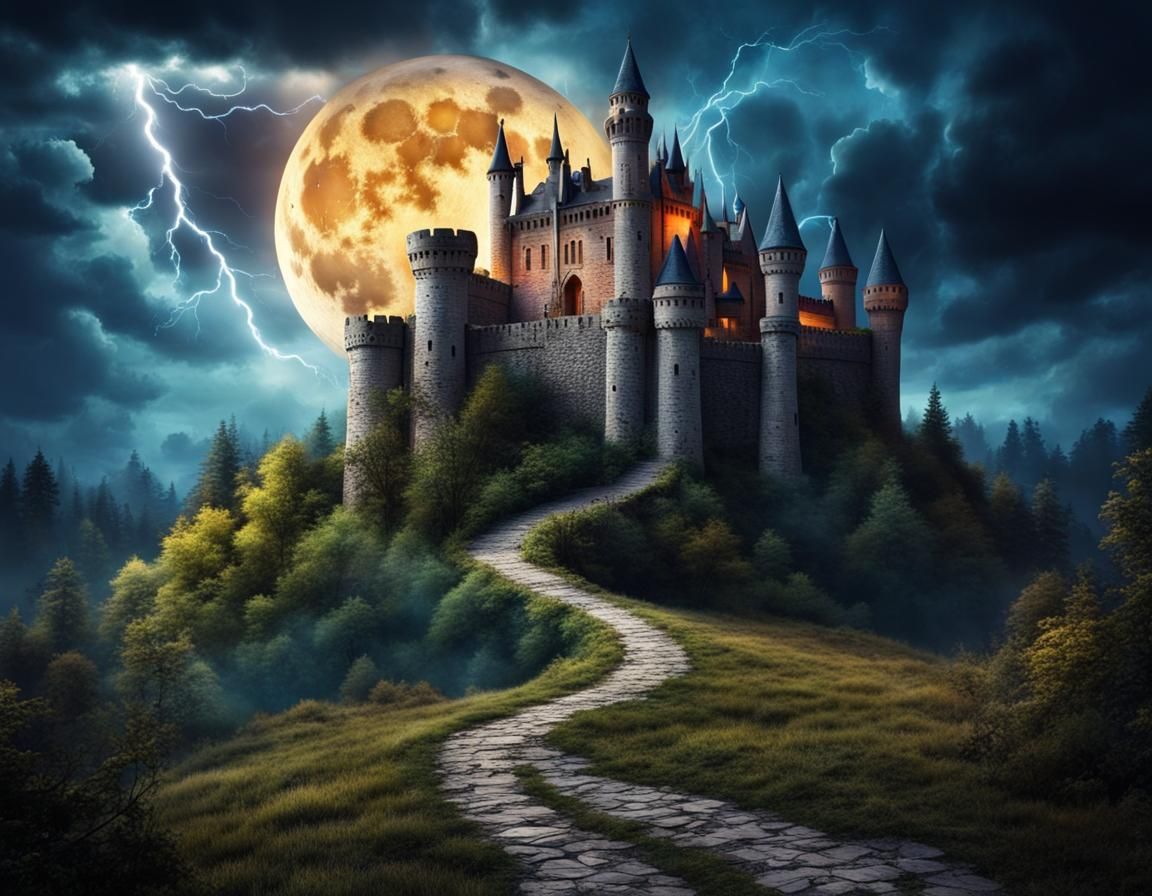 A path to mysterious castle.  by @Maitreya