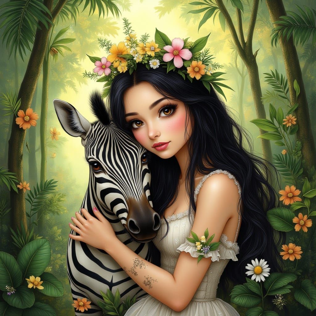 hyperrealism watercolor illustration.