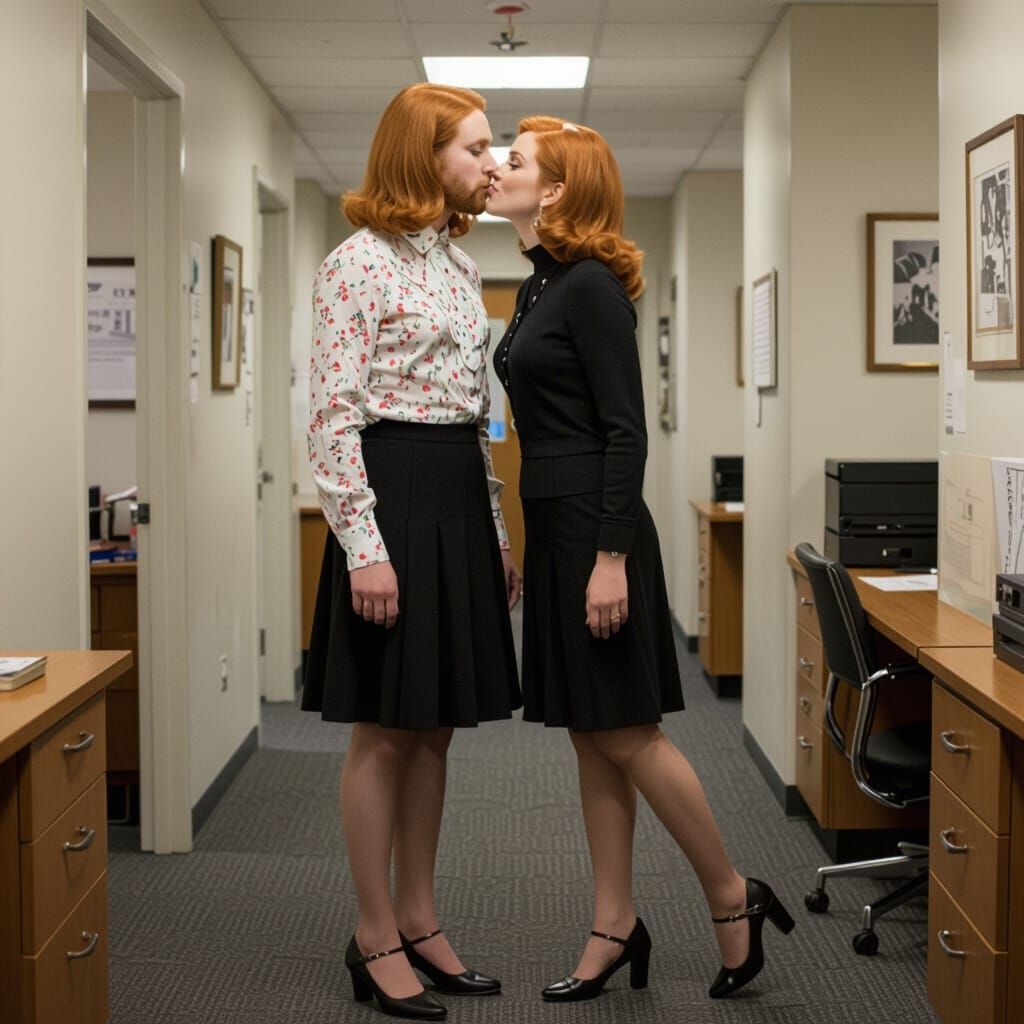 Emily was shocked enough to be in the 1960s but when one of the other secretaries kissed him in secret, she knew she was in for a wild adventure.