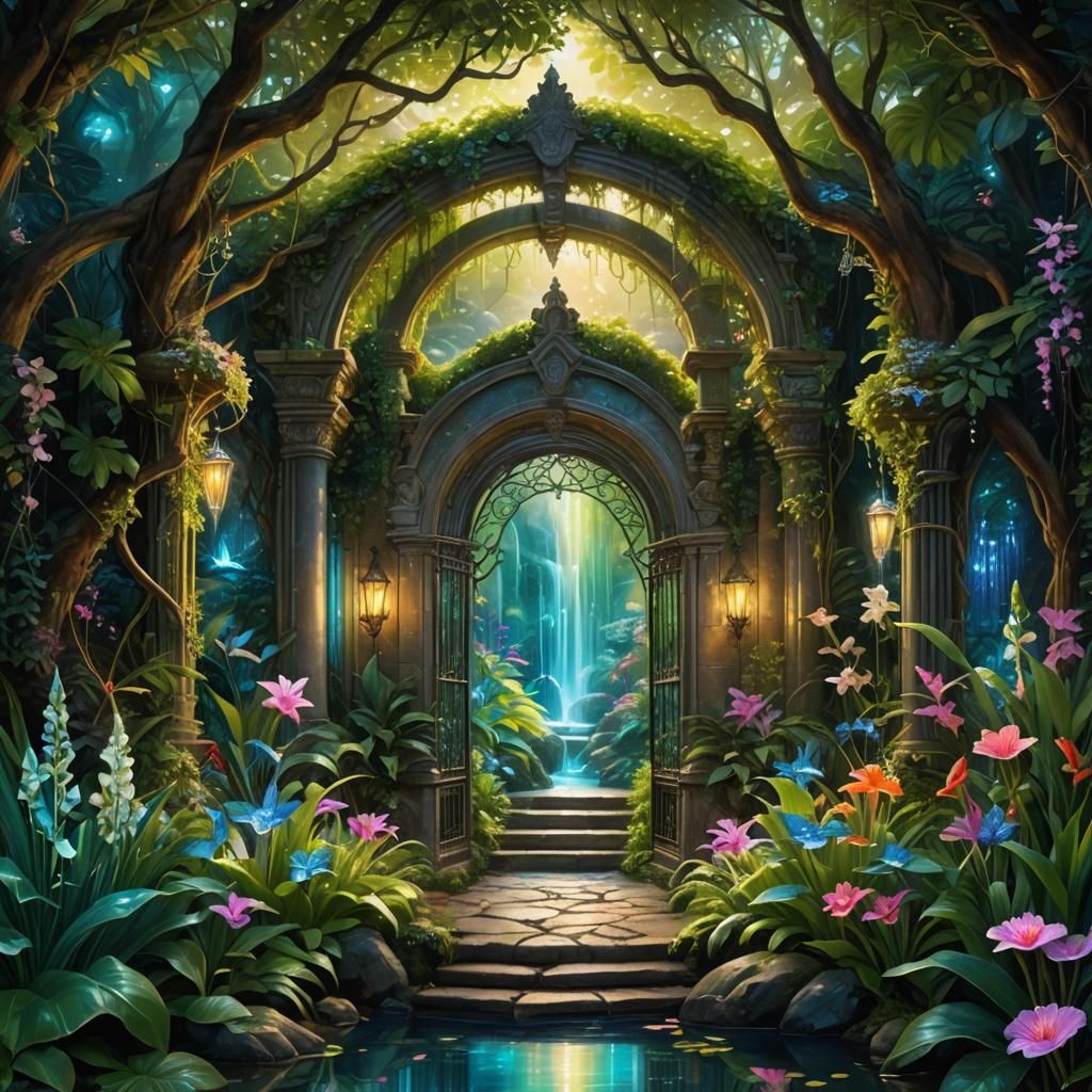 Faerie Entrance - AI Generated Artwork - NightCafe Creator