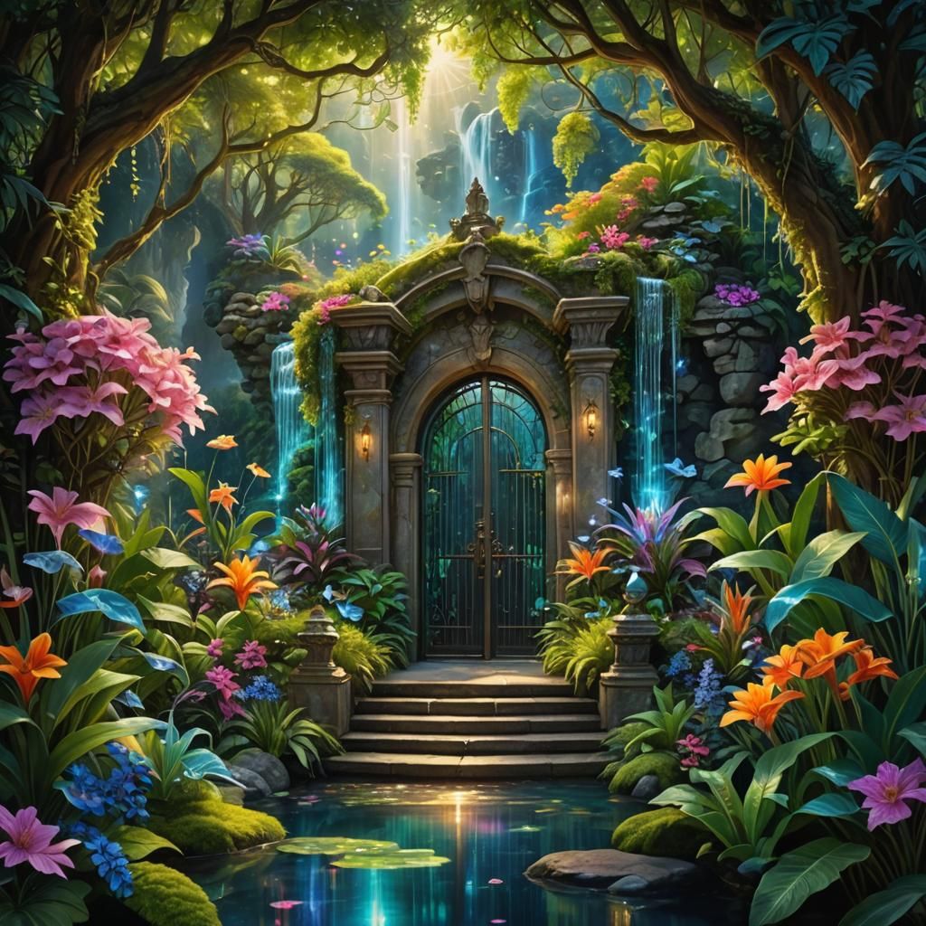 Faerie Entrance - AI Generated Artwork - NightCafe Creator