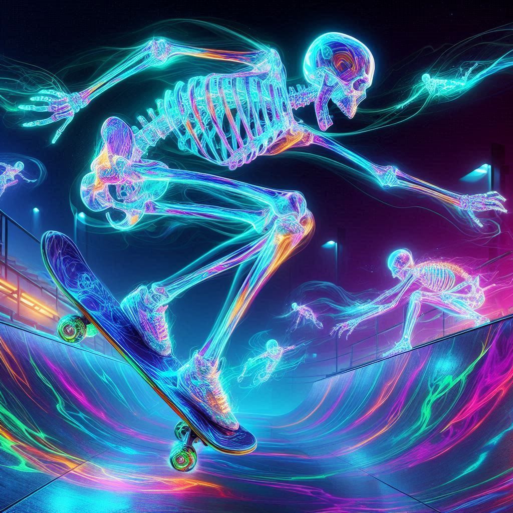 Skeleton at the Skatepark