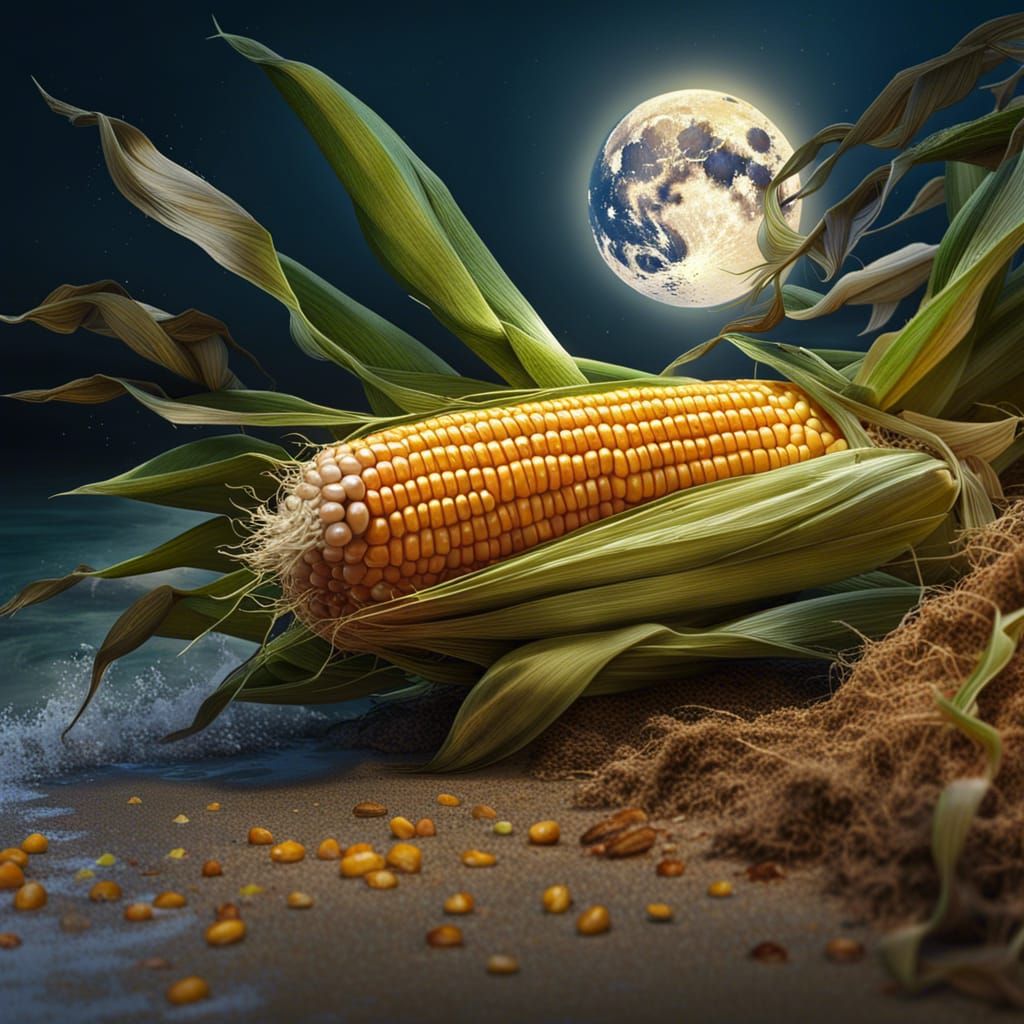 Harvest Full Moon - AI Generated Artwork - NightCafe Creator