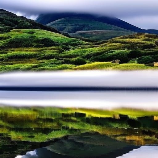 mirrored landscape