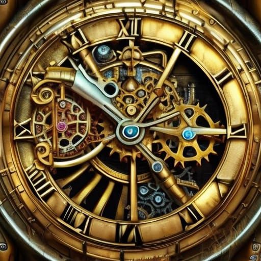 Steampunk clock