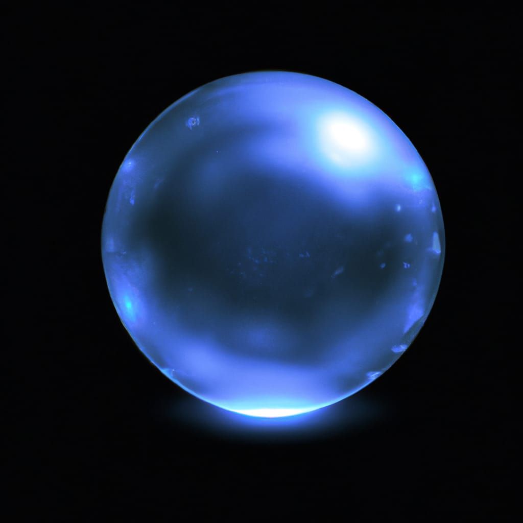 blue mystic orb 3d