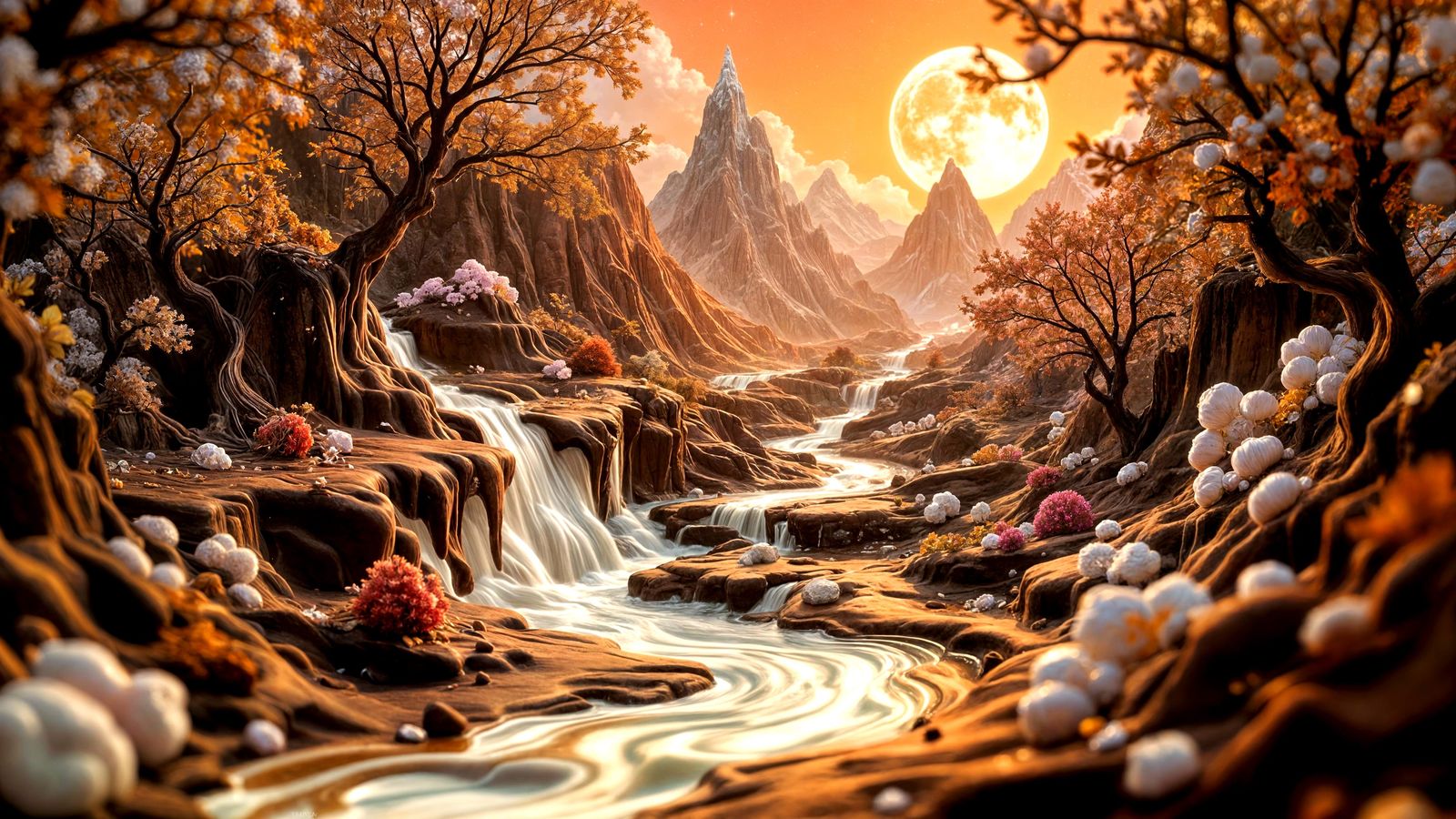 White Chocolate River on Chocolate Mountain With Fudge Trees & Marshmallow Rocks...  by @AK