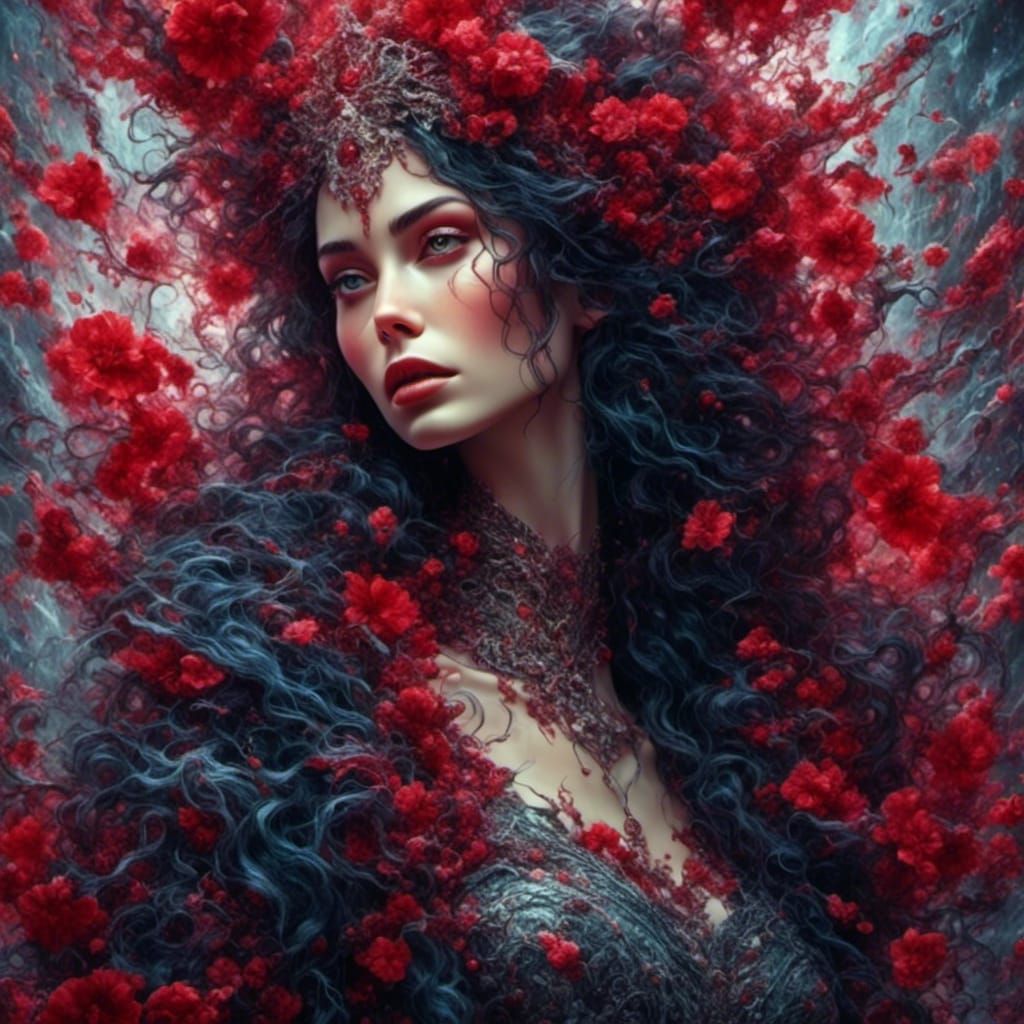 Hyperrealistic Portrait in Moody Lighting