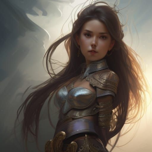 warrior girl - AI Generated Artwork - NightCafe Creator