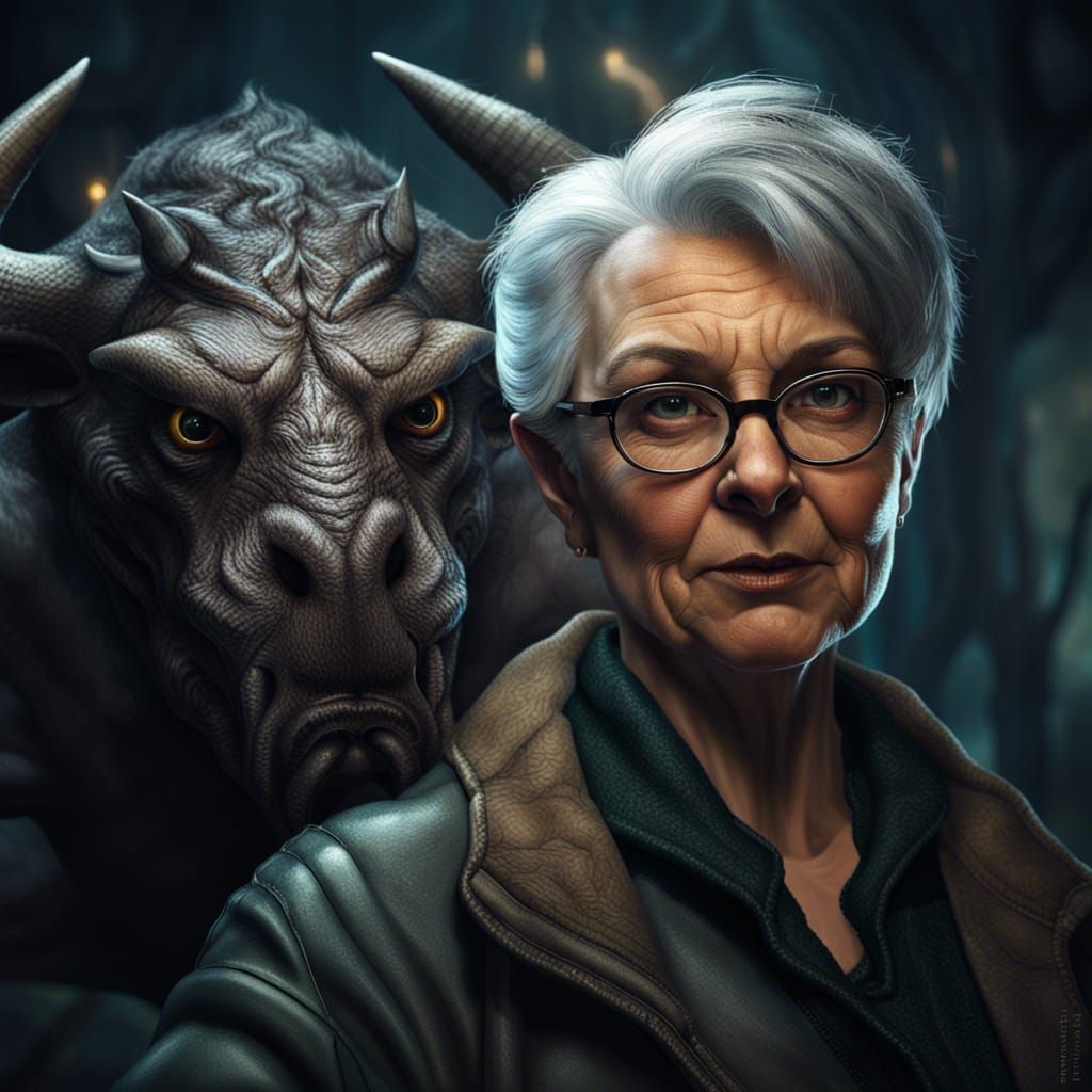 Selfie with Minotaurus  by @undefined