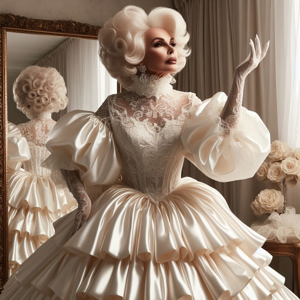 Living in a Satin Wonderland of Sissy Dresses, Satin Gowns, ...