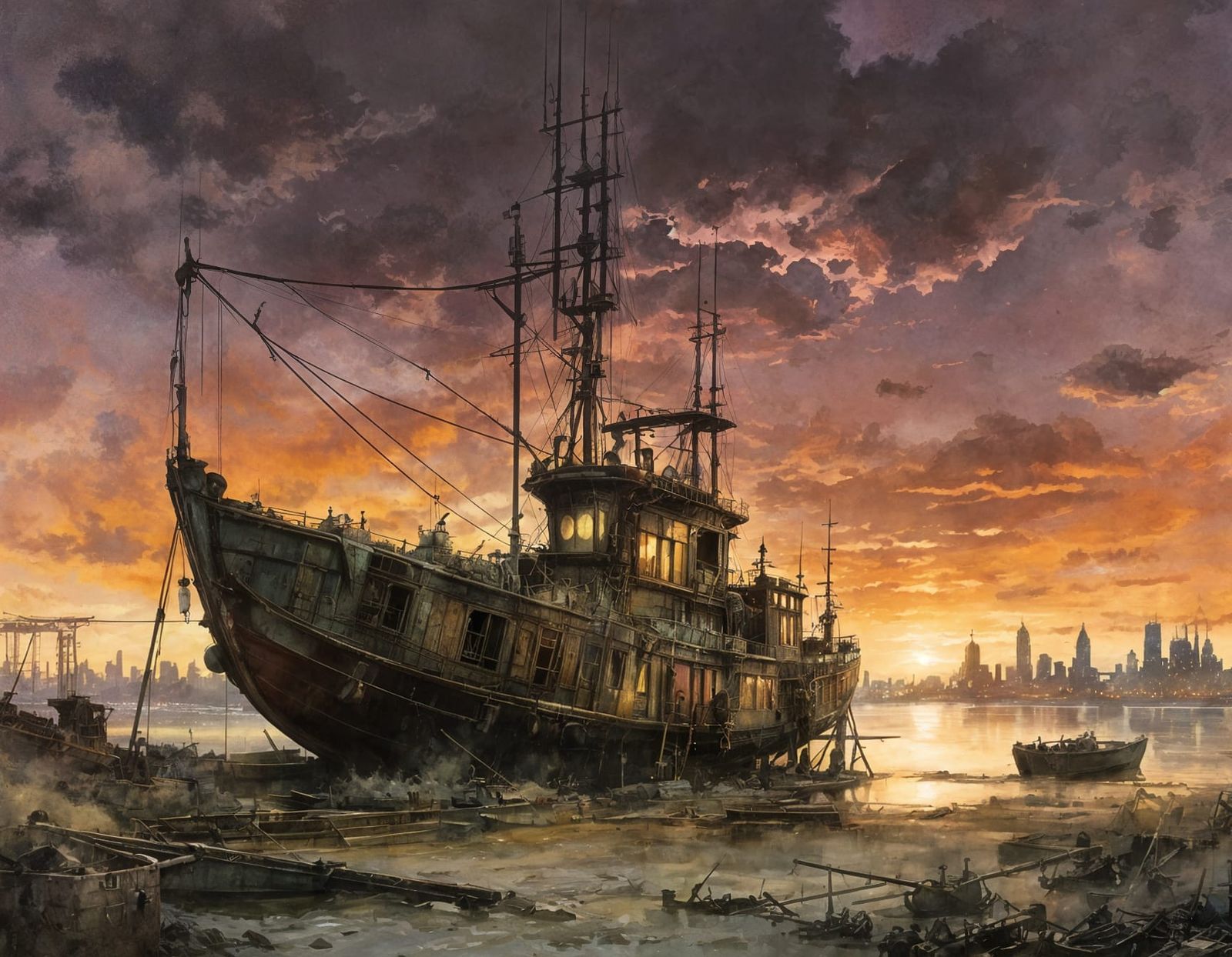 Old Boat   by @1cheesepuff