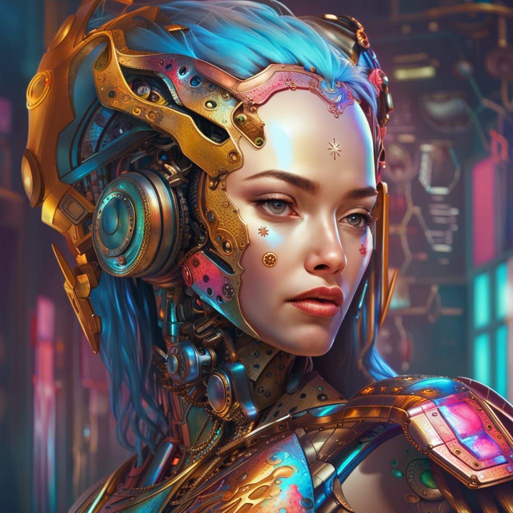 Robot woman - AI Generated Artwork - NightCafe Creator