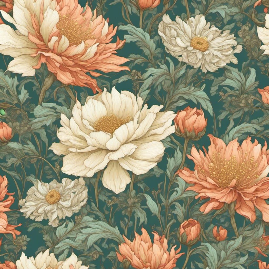 Floral wallpaper