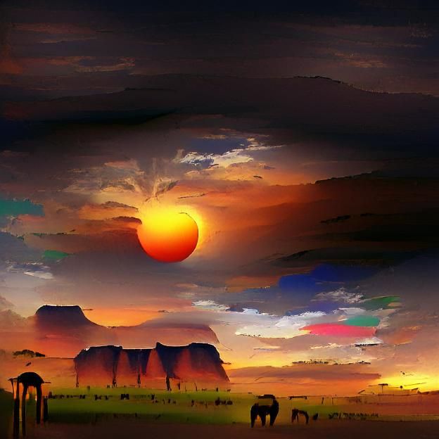 Sunset in Africa