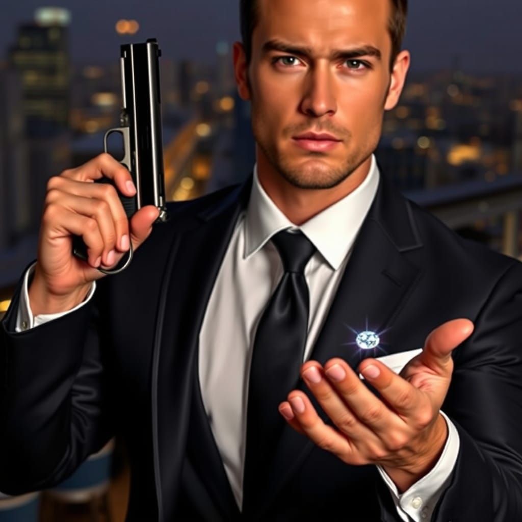 Man with Gun and Diamond Ring: A Difficult Choice