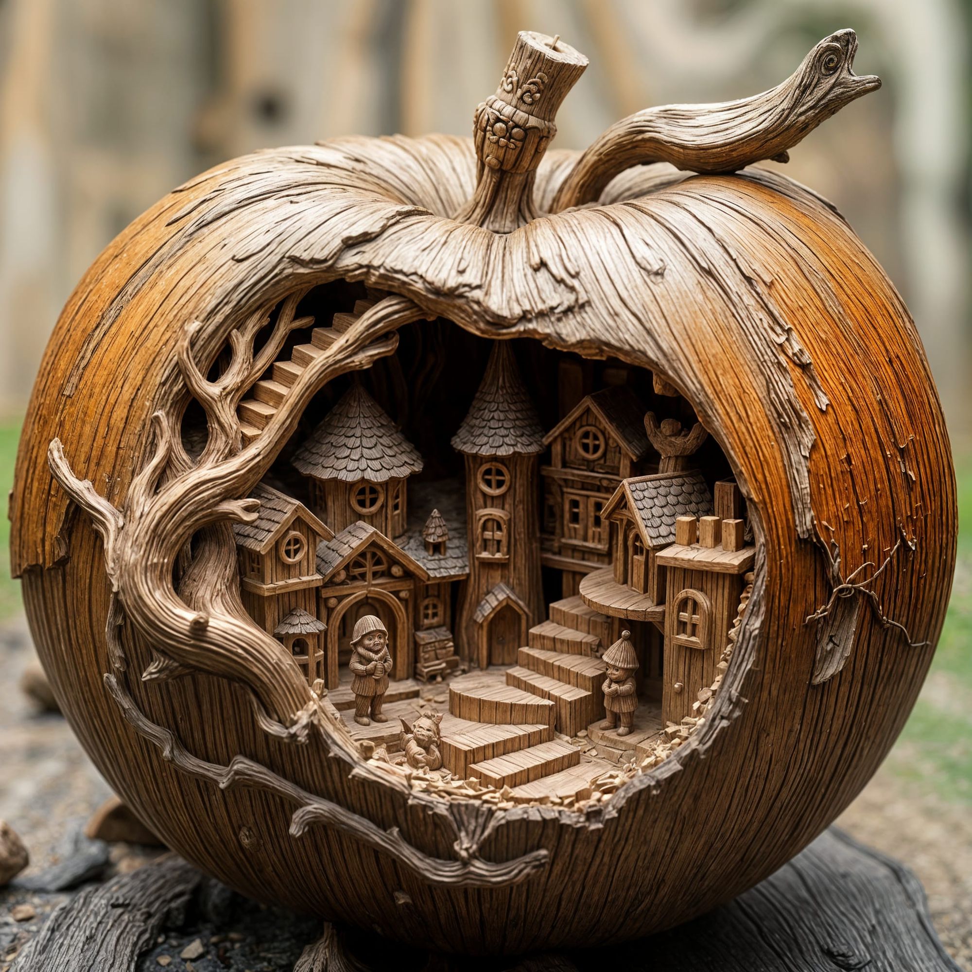 Carving apple AI Generated Artwork NightCafe Creator