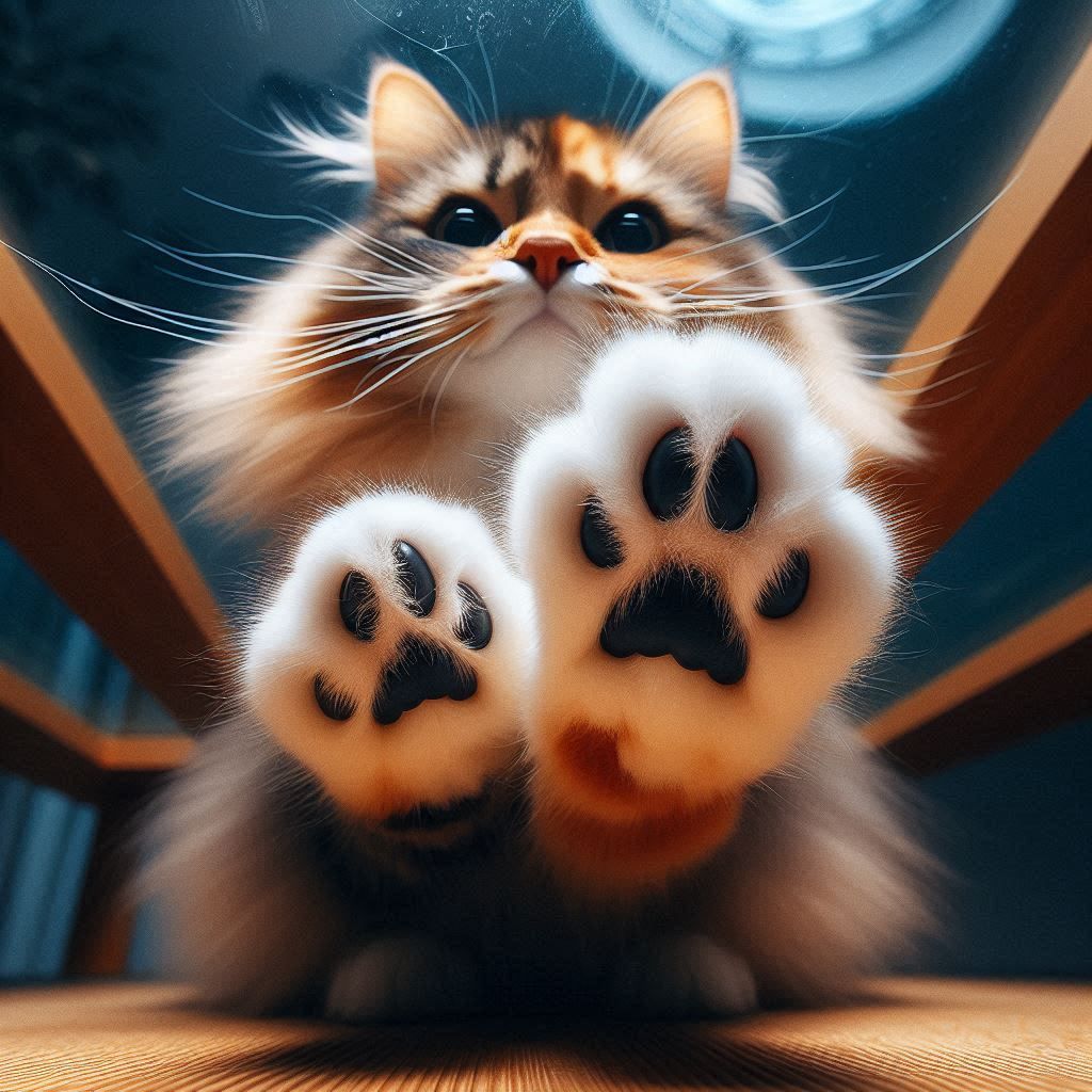 Cat paws