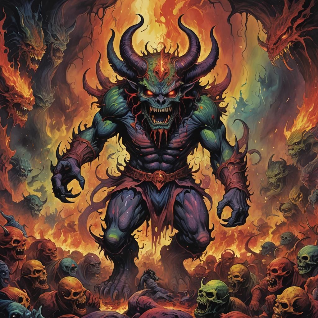 rainbow DEMON IN HELL
