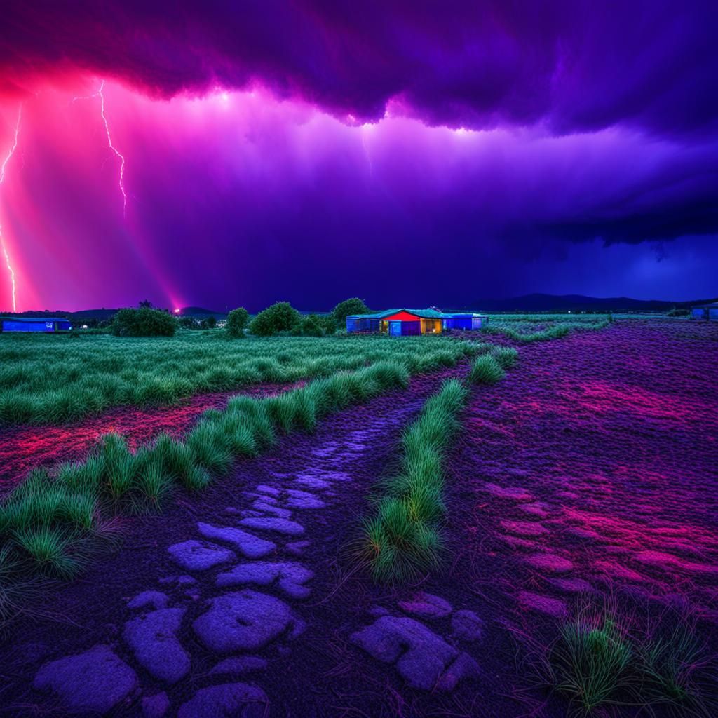 Tornado 🌪️ and Colorful Detailed Background Black Red and B...