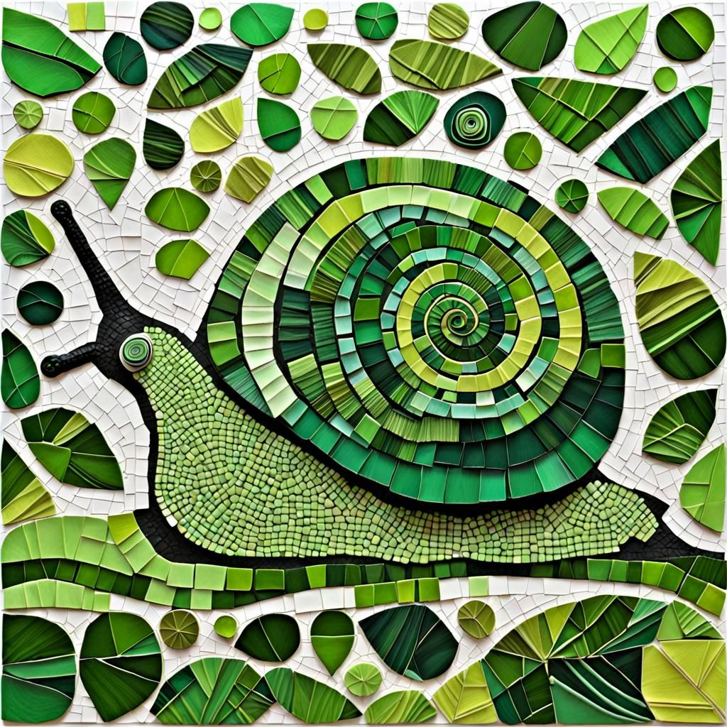 My favorite Snail Collage - AI Generated Artwork - NightCafe Creator